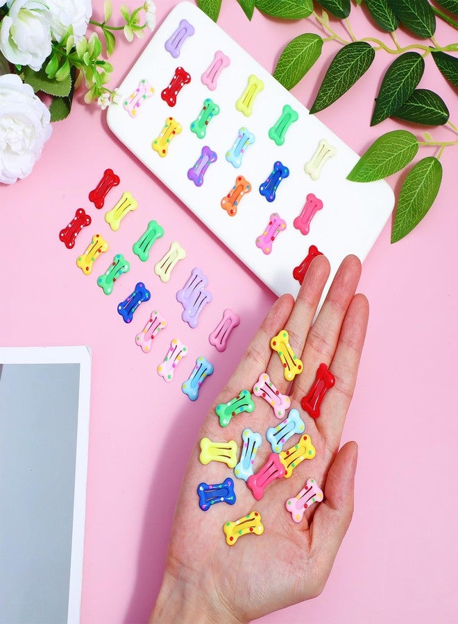 Matwsec 40PCS Dog Hair Clips for Small Dogs, Bone Shaped Dog Barrettes for Small Dogs Hairs, Bone Hair Clips for Cats Puppy Pet Hair Accessories - Image 3